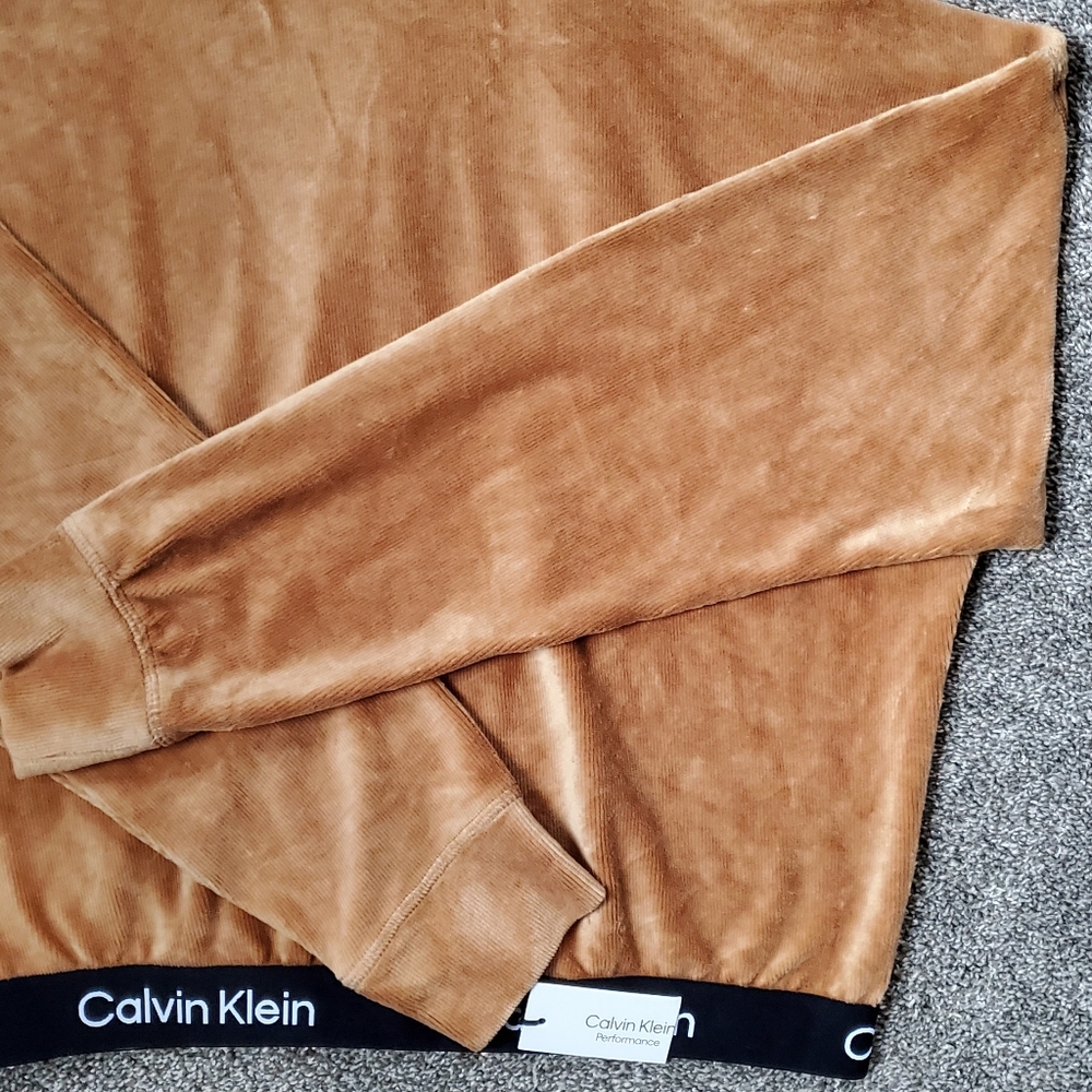 Calvin Klein CK Performance Micro Ribbed Long Sleeve Hoodie for Macys NWT - Picture 8 of 12